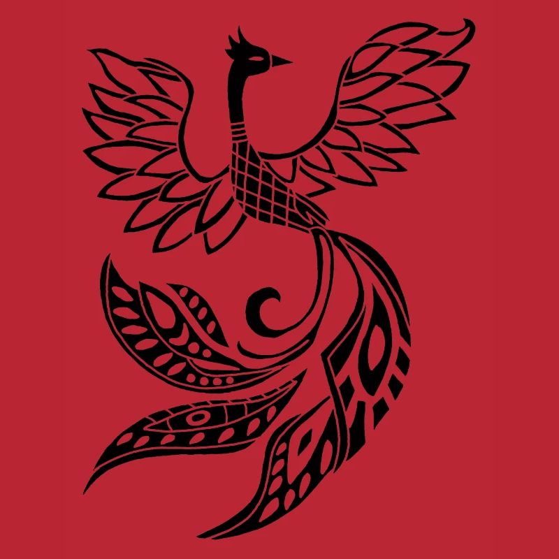 Schwarzer Phönixvogel