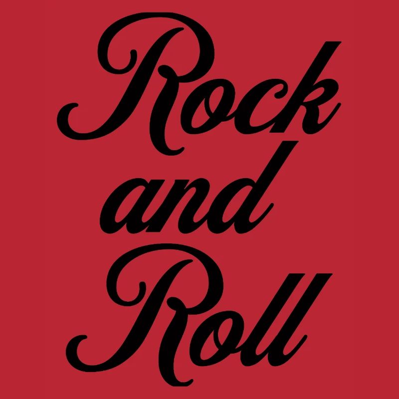 Conception de logo de typographie cursive Rock and Roll