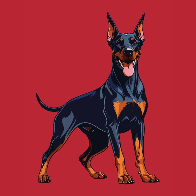 Strong Doberman – Expressive Dobie Design