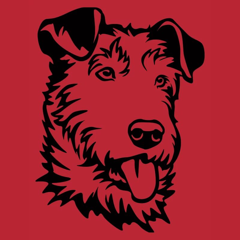 Irish Terrier Head