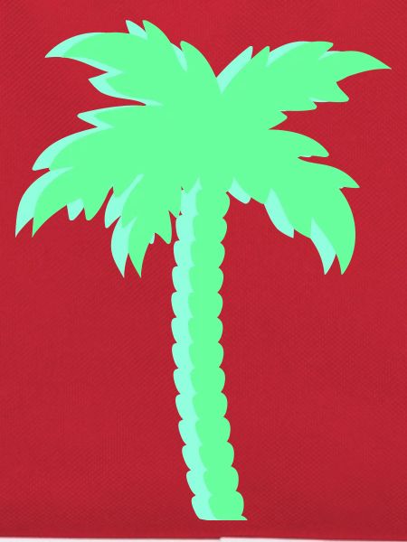 Mint Palme im Neonlook