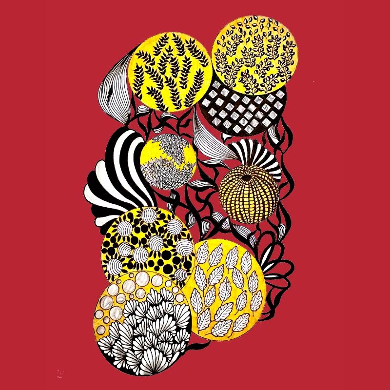 Luminous Circle Patterns Botany