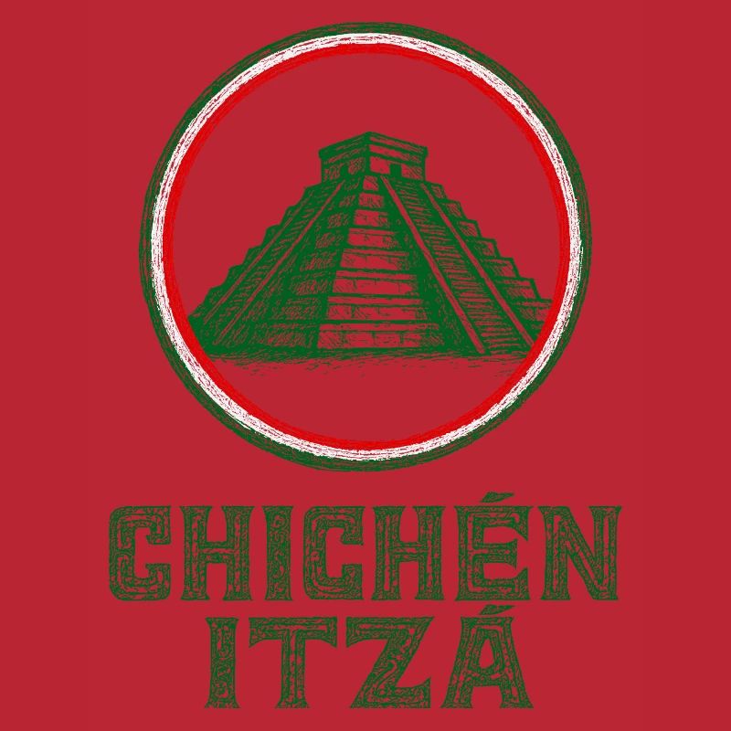 Drapeau du temple de Chichen Itza Mexique