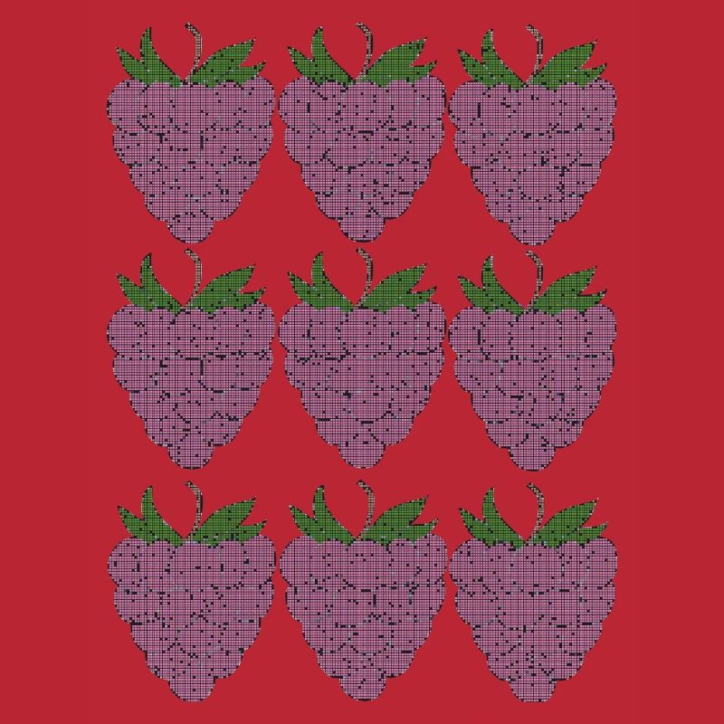 raspberry pattern textile