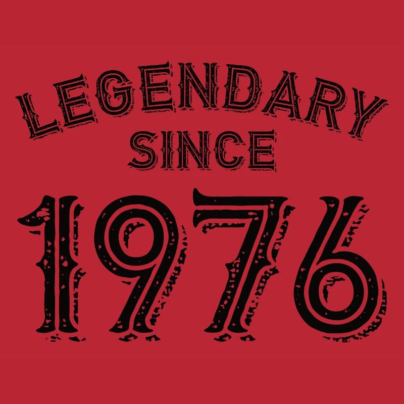 Né en 1976 45e anniversaire rétro