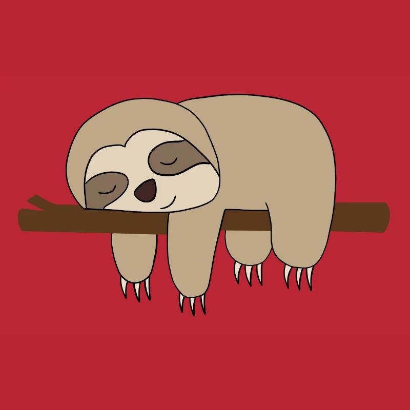 Sleeping Sloth Comic Gift Idea