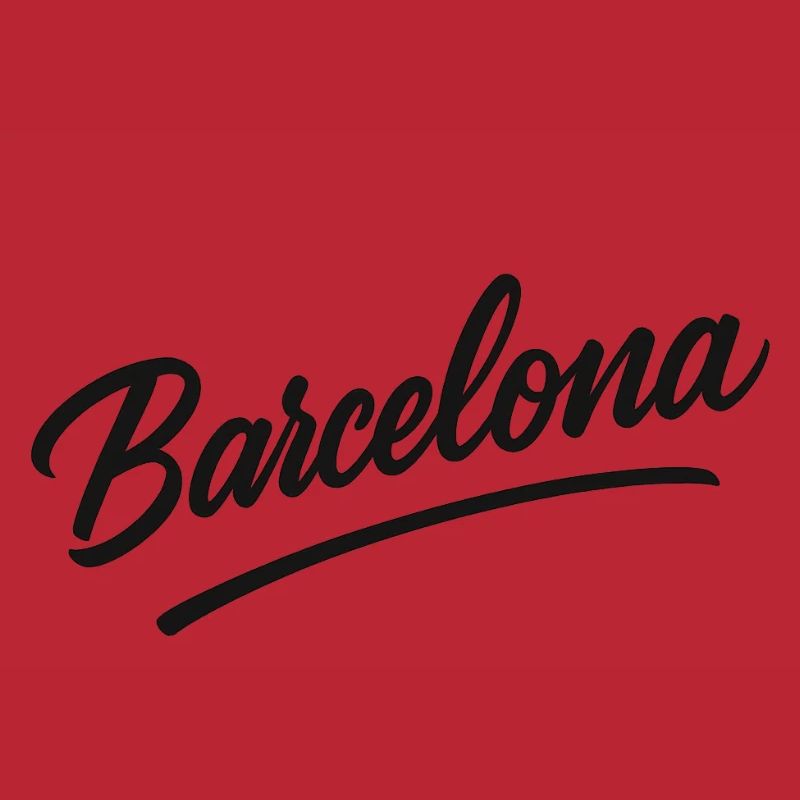 Barcelona Script mit Bogenlinie