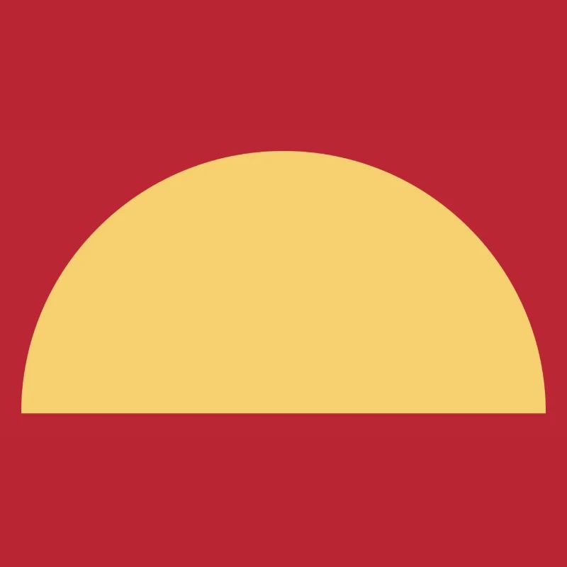 Pluto - semicircle yellow