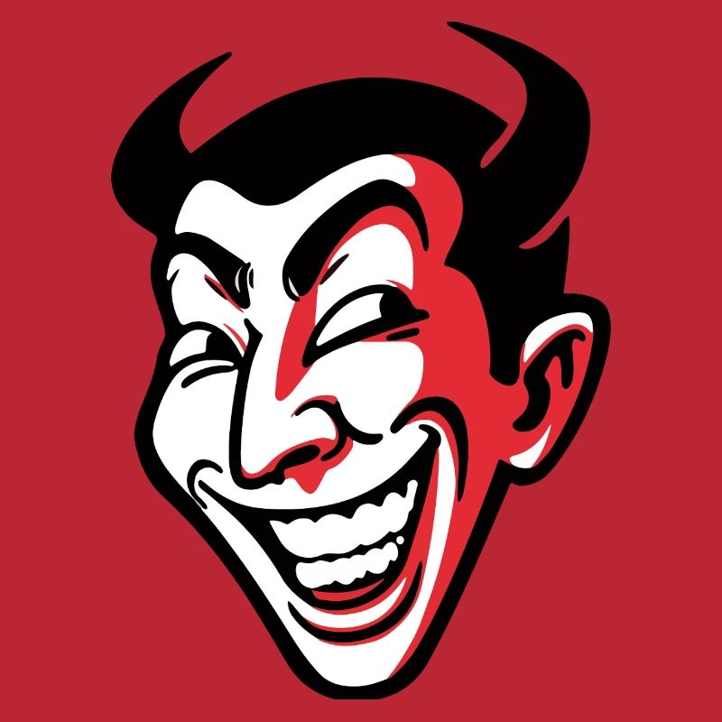 Expressive Smiling Comic Face Design