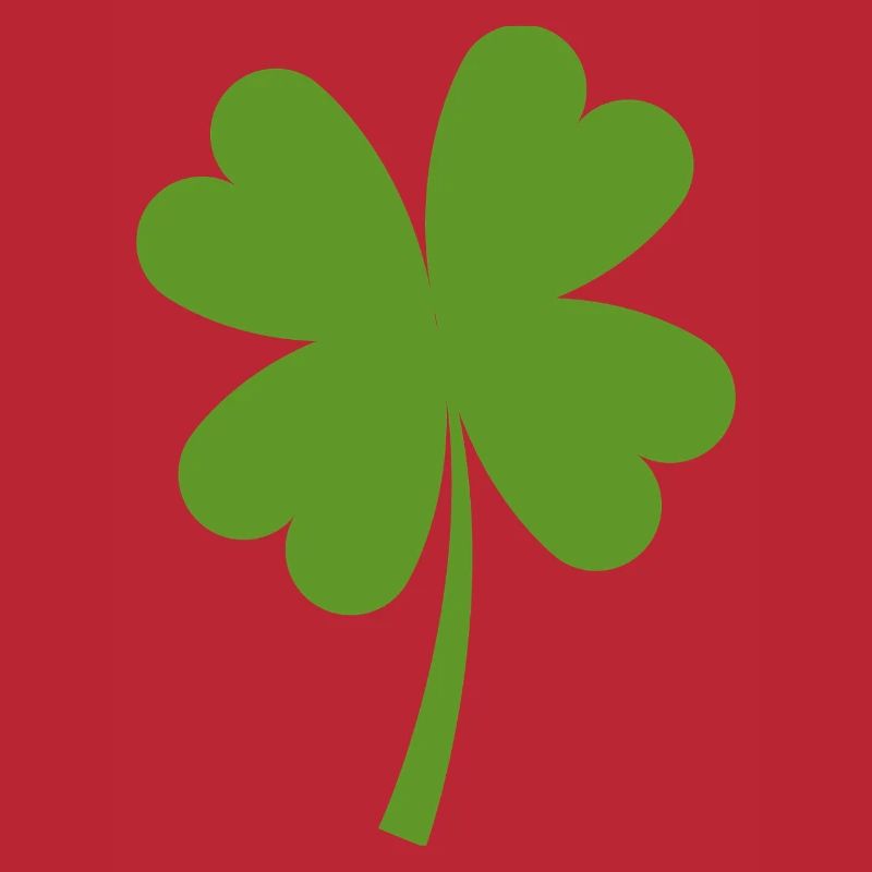Solid four-leaf clover