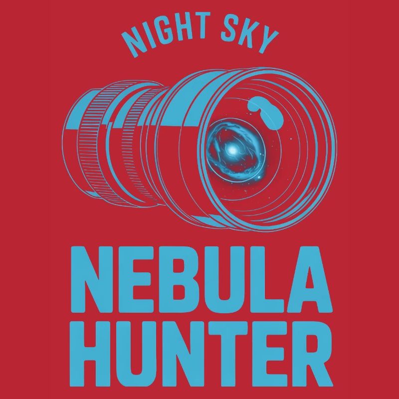 Nebula Hunter Night Sky Teleskop-Tee