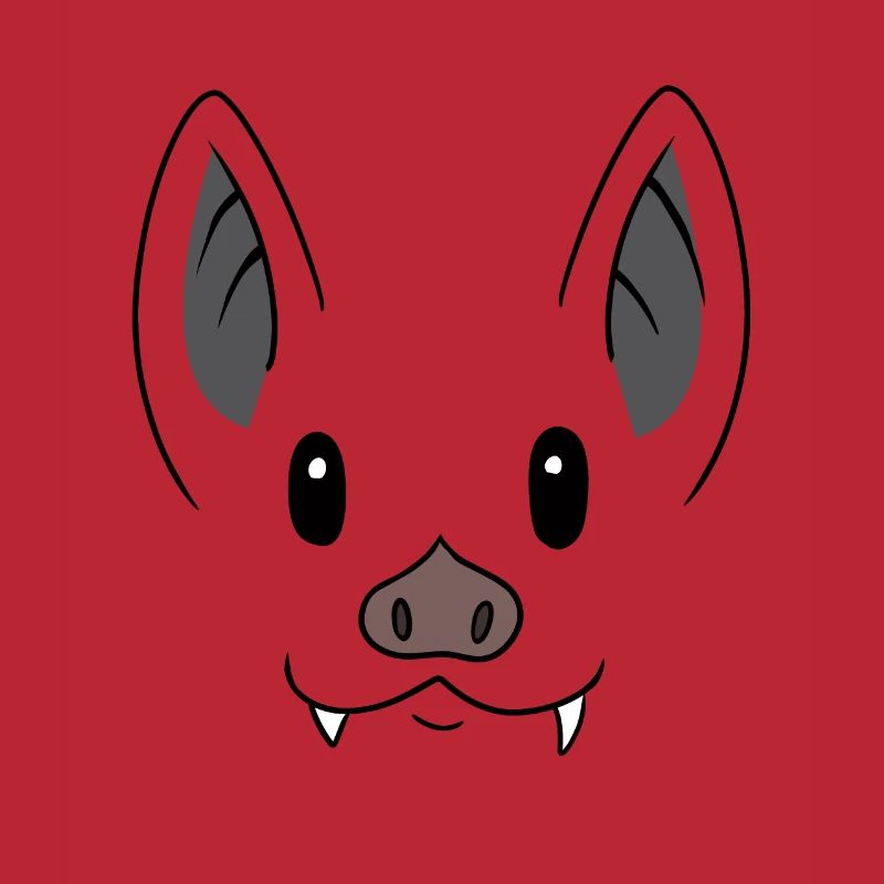 Camicia per bambini bat face bat head