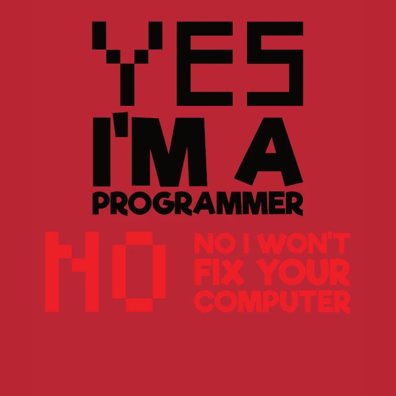 Ja Ich bin ein Programmierer Informatik Computer