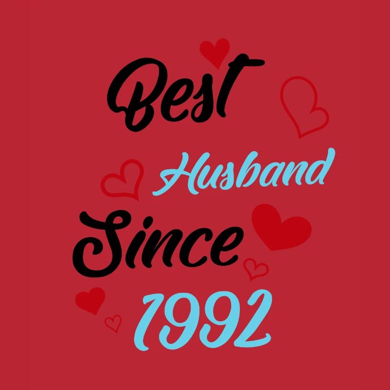 Bester Ehemann seit 1992 Hochzeit