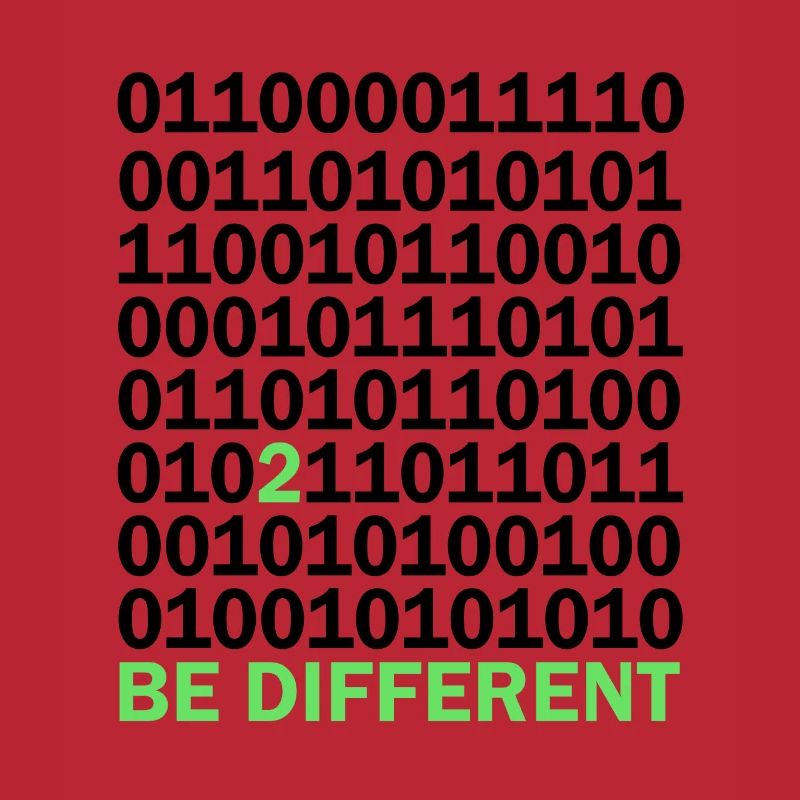 Be Different Binärcode Nerd Geschenk