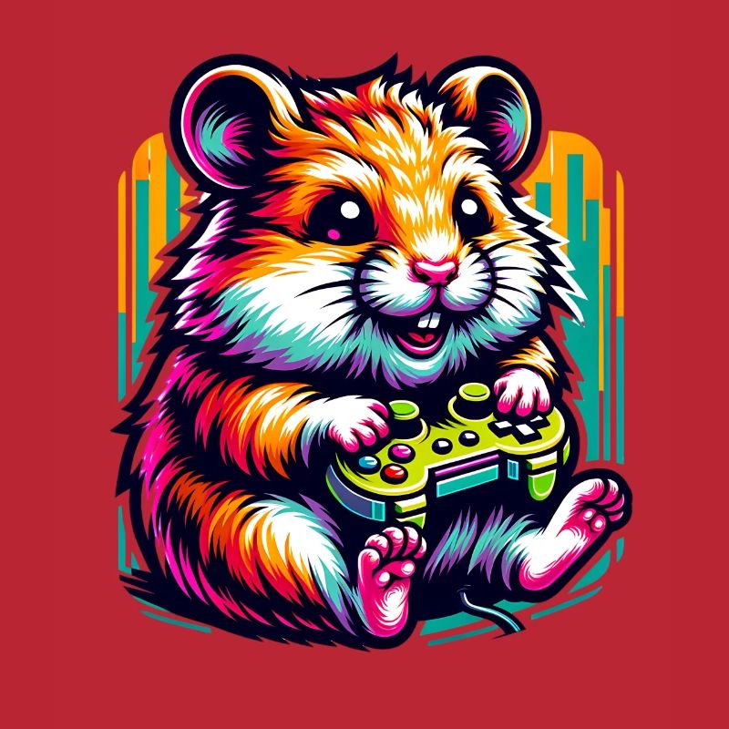 Playing hamster with controller