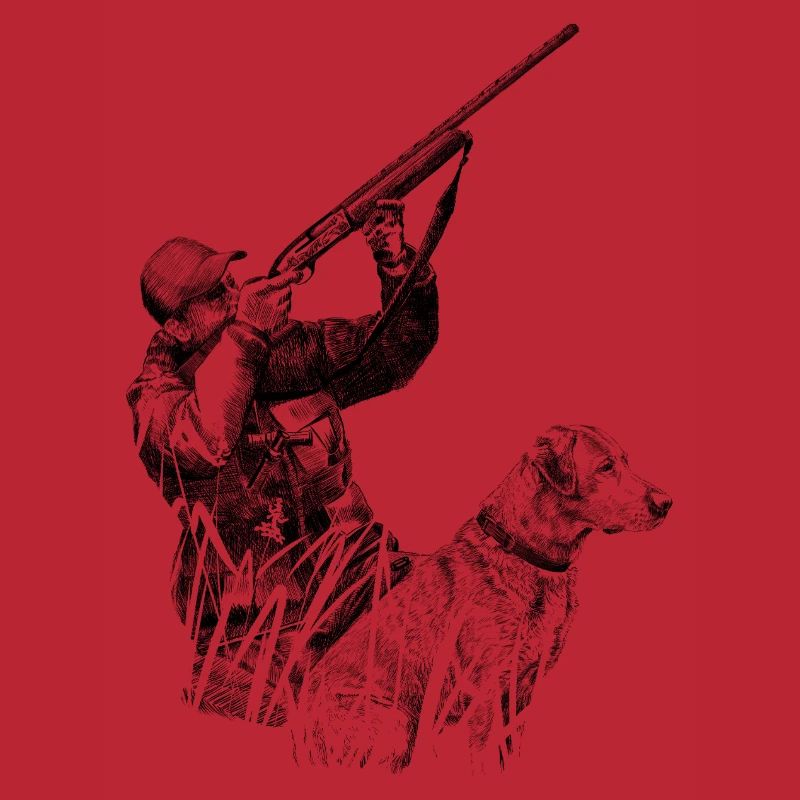Hunter with dog