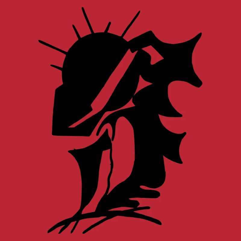 Schwarze Stille Minimaldesign