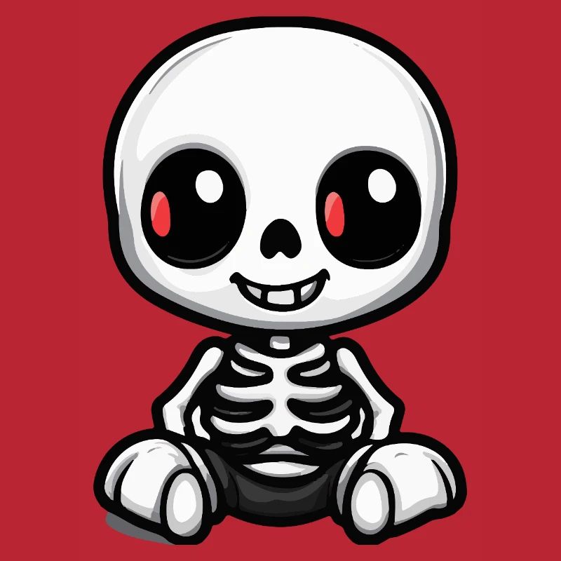 Skeleton Cute Halloween Comic