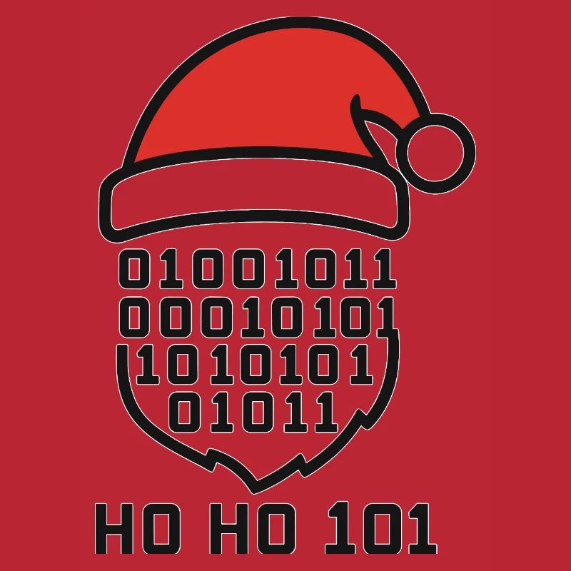 Weihnachtscode mit Santa Hut