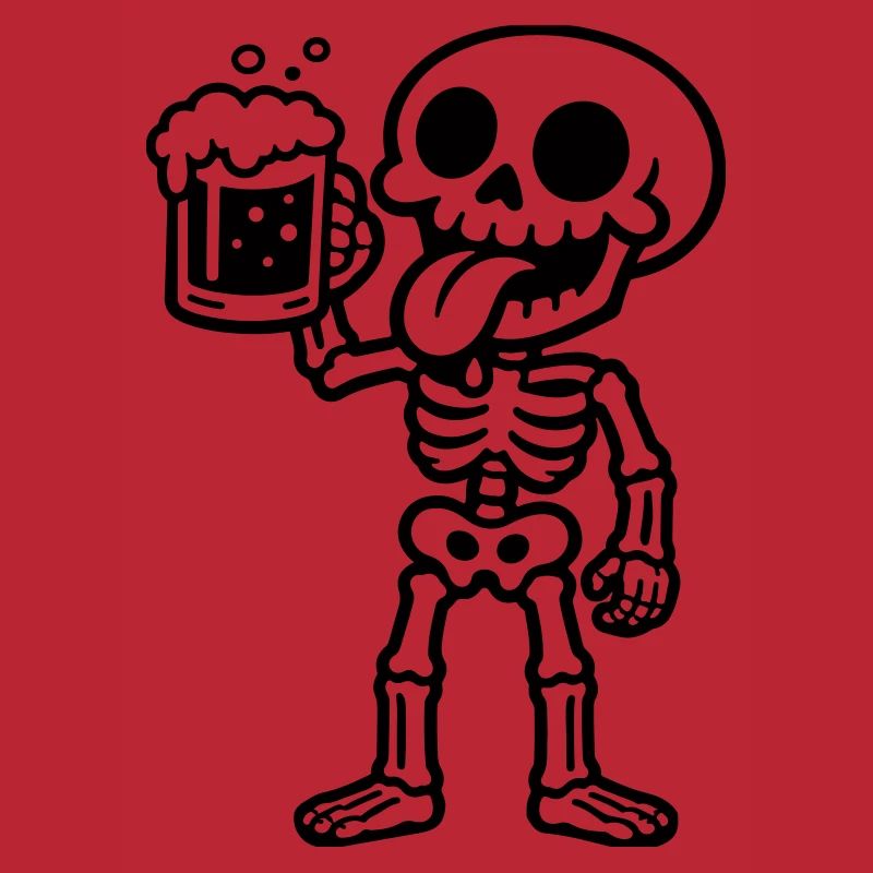 Skelett Bier Comic