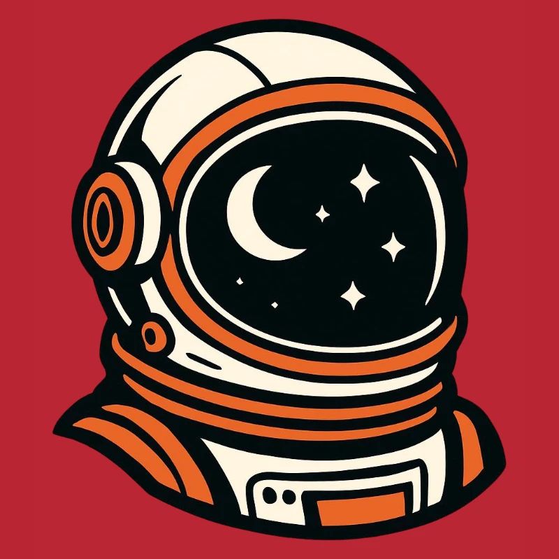 Astronaute dans le ciel nocturne