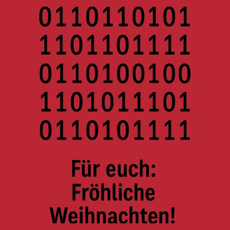 Weihnachtscode Binärmuster