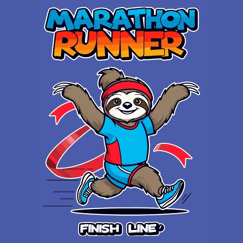 Sloth Marathon Runner