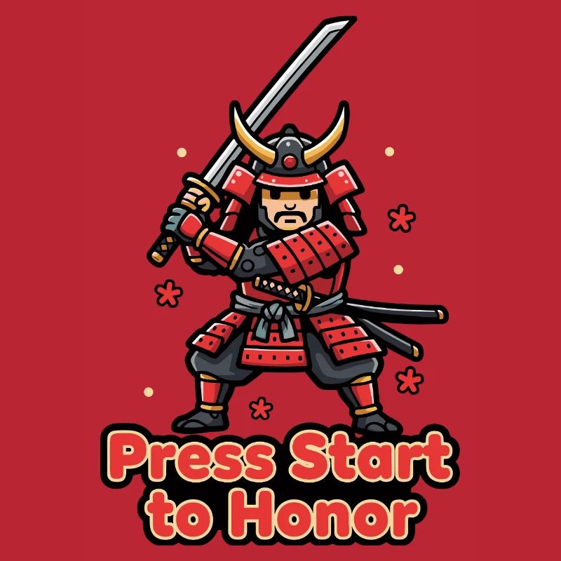 Retro Samurai Drück Start