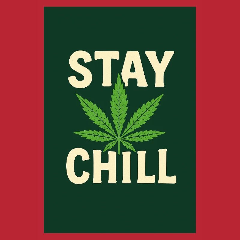 Stay Chill Feuille de Cannabis