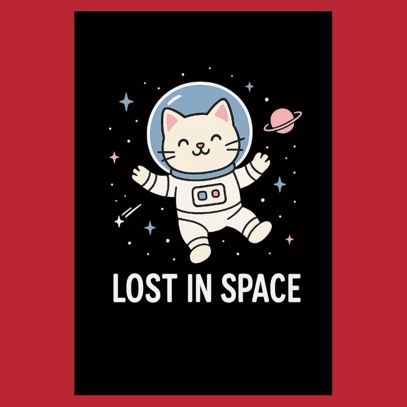Astronaute chat perdu dans l’espace