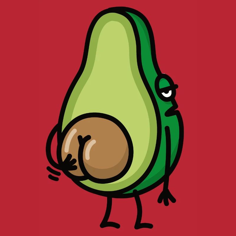 Funny avocado butt scratch ass gift idea