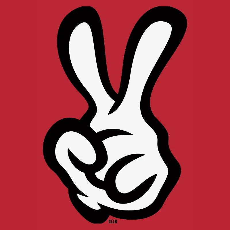 Victory Hand Sign (Left Hand / POS / 2C)