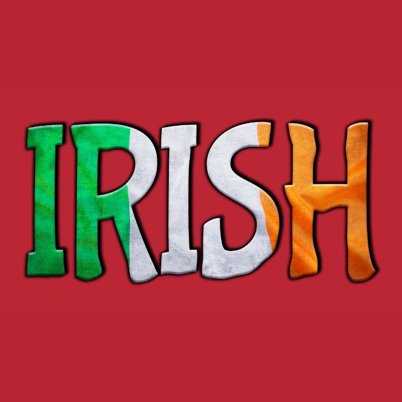 Patchwork de lettres du drapeau irlandais