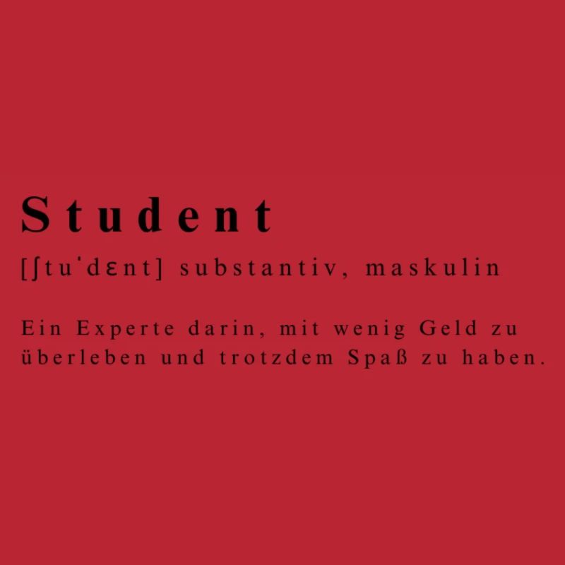 Étudiant - nom, expert, peu d’argent, amusez-vous