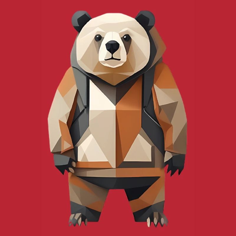 Polypanda Panda Low-Poly