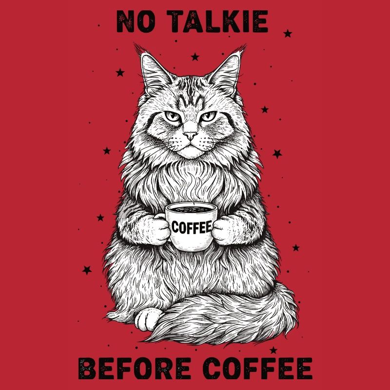 Pas de conversation devant un chat amateur de café