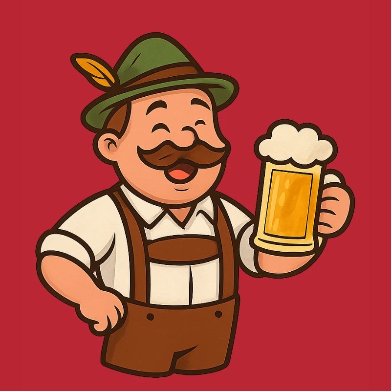 Bayerischer Biergarten Trinklied Design
