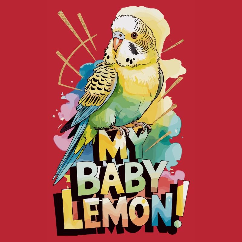 Mon bébé perruche citron qui dit perruche colorée