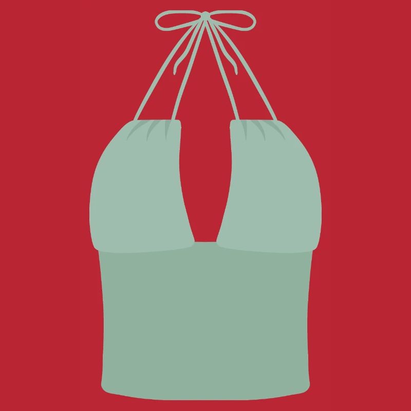 Mint Halter Bikini-Oberteil