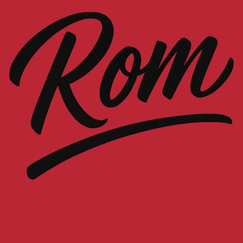 Rom Script Schriftzug Unterlinie