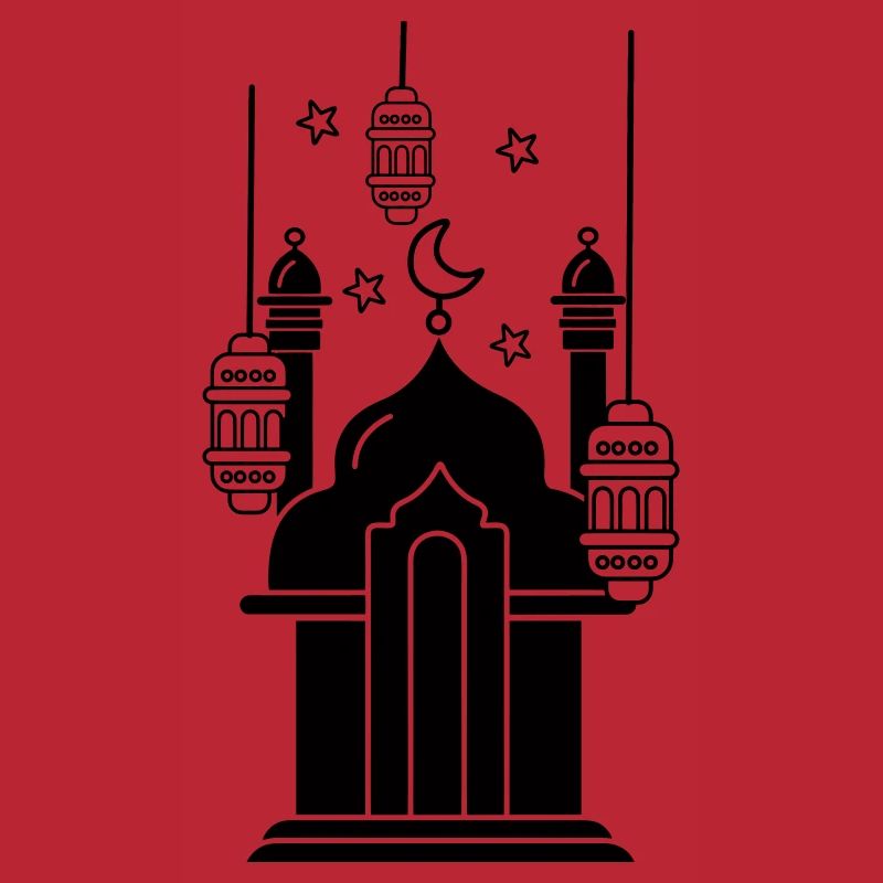 Moschee Lichter und Sterne
