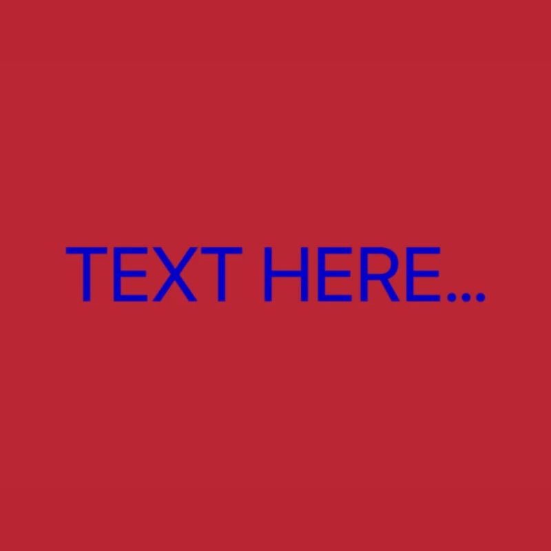 Plain Text Blue Text Print