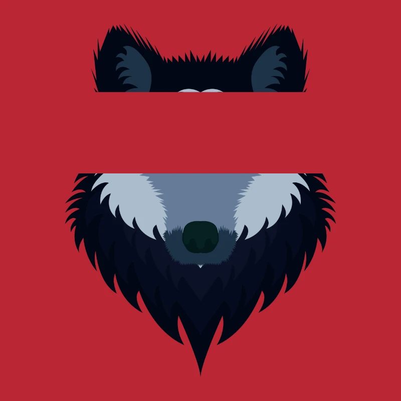 Weiblicher blauer Wolf