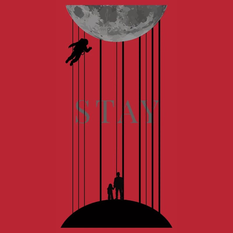 Weltall Interstellar mit Morse Code Stay