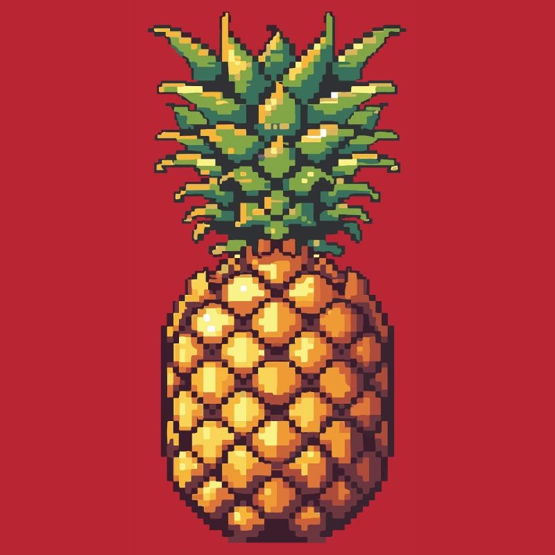 Pixel Ananas Retro Pixelkunst