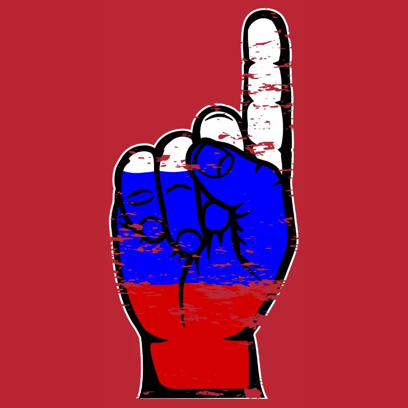 Drapeau russe numéro 1 utilisé