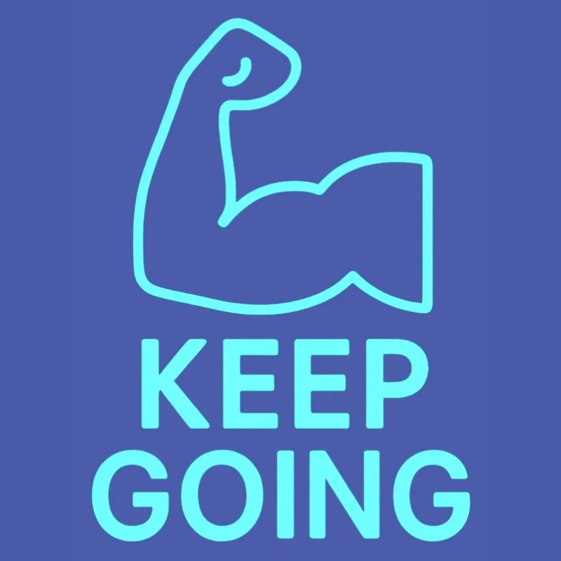 Durchhaltearm Keep Going