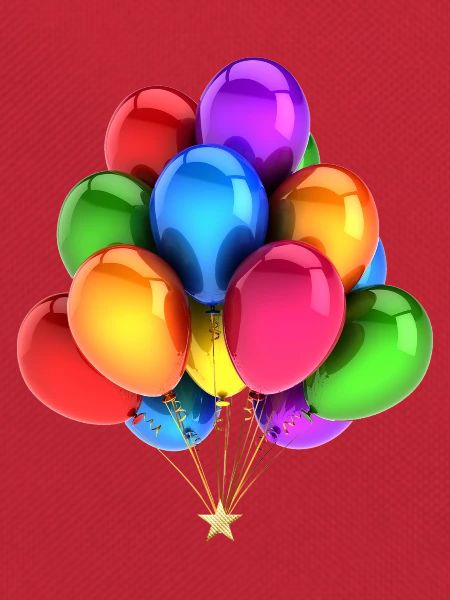 A bouquet of balloons