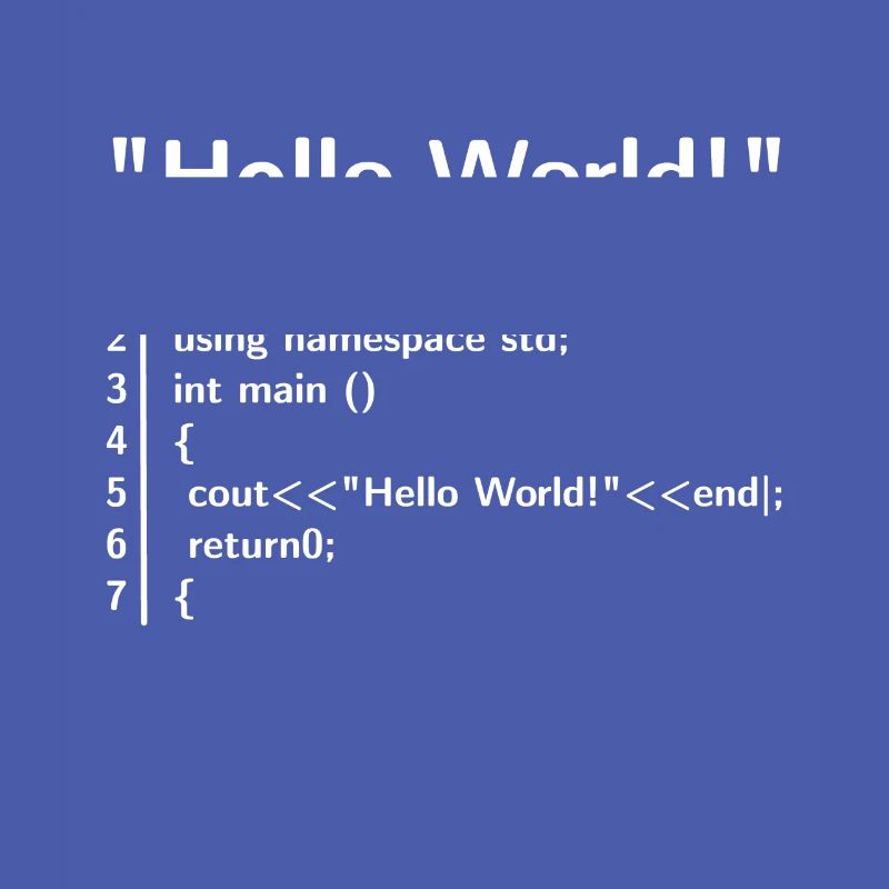 Hello Welt Programm - Programmierer T-Shirt